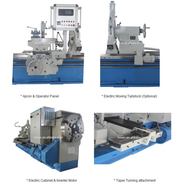 280mm Spindle Bore Oil Country Lathe Q-280 10000 KG Weight for Industrial Applications