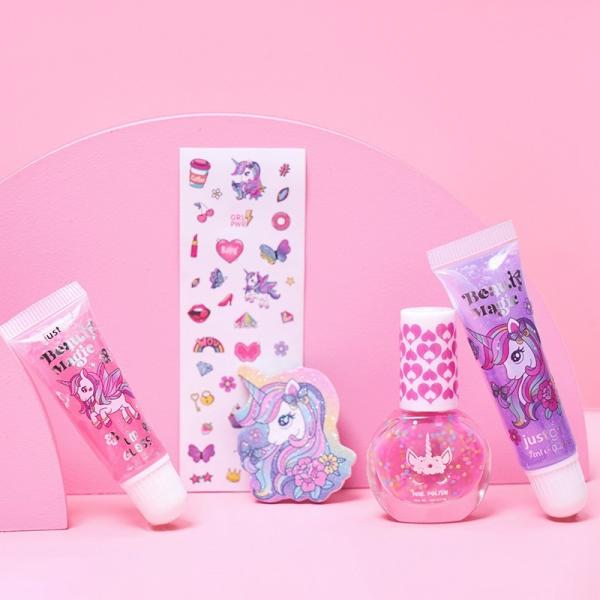 Justgirl Lovely Plastic Daily Makeup Set For Kids In Various Colors And Safe Formulation
