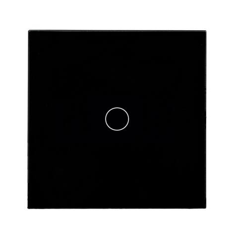 Crystal Glass Panel EU Wall Switch EU Touch Switch Screen Light Switch 1gang1way