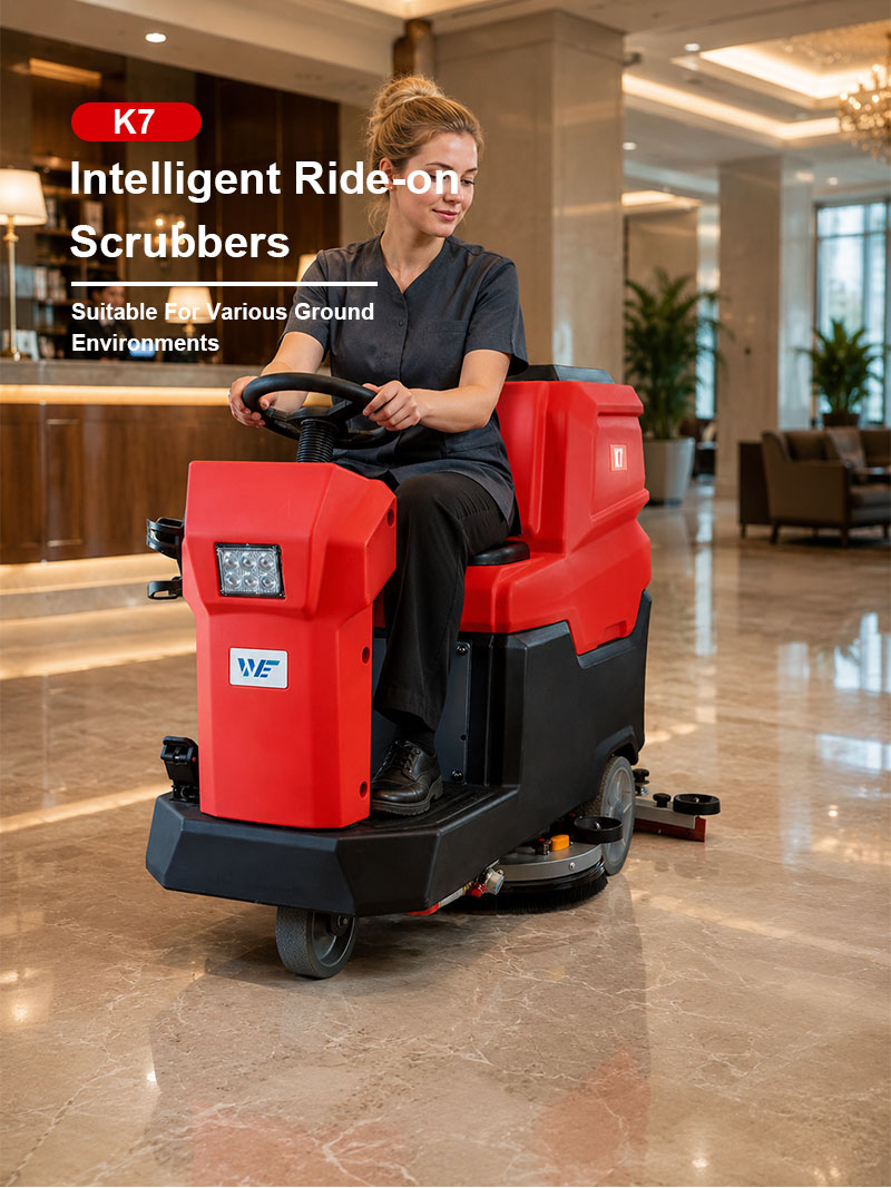 2026 New Product Newest Electric Floor Scrubber Machine Commercial Ride on Cleaner