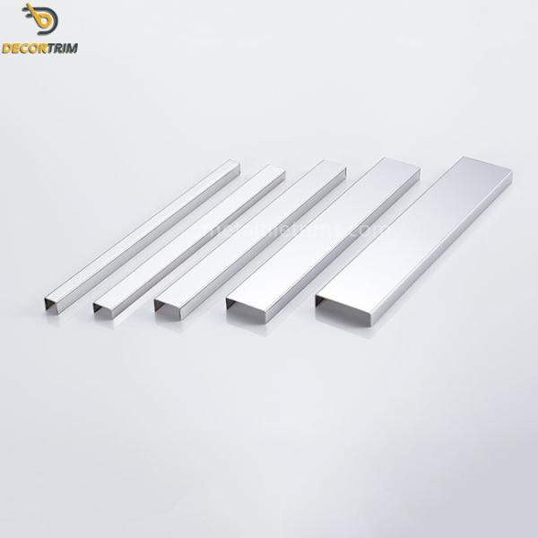 Stainless Steel U Channel Strip , Wall Transition Strips 8k Mirror Finish OEM ODM