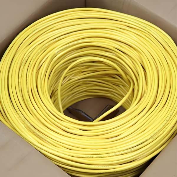 Cat5e FTP 24AWG 1000Ft 0.515mm Bare Copper Yellow PVC Jacket Cable