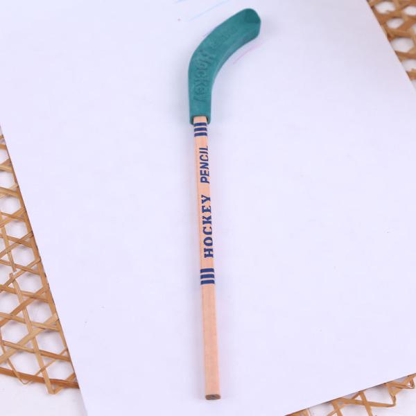 Portable Hockey HB Pencils With Eraser Creative Rubber Sketch Pencil Set For Kids