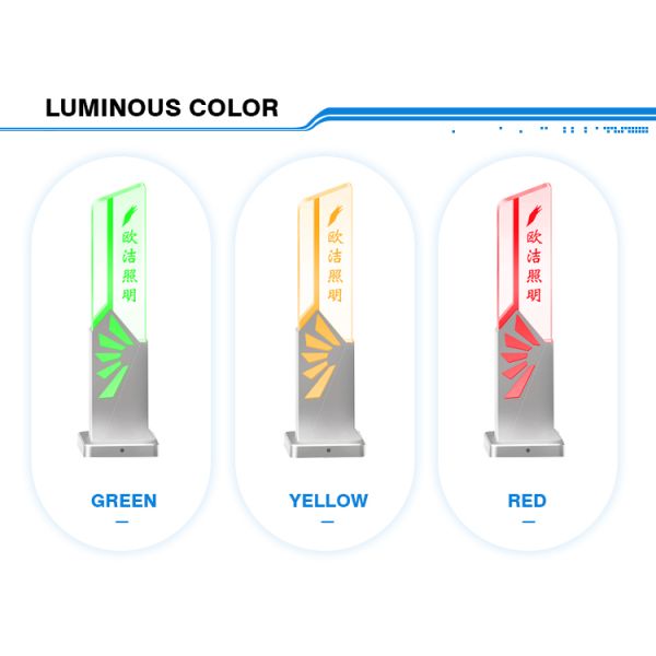 Feu de signalisation à tour LED RYG personnalisé pour matériau PMMA, indice de protection IP50