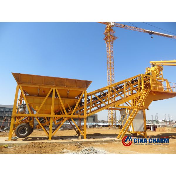 Planta mojada concreta preparada concreta del lote de la instalación de producción de YHZS50 50CBM