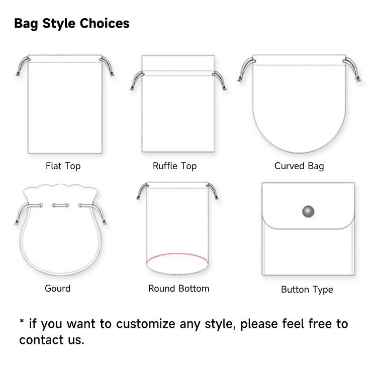 Сумка мешка Drawstring пыли ткани Eco дружелюбная с таможней
