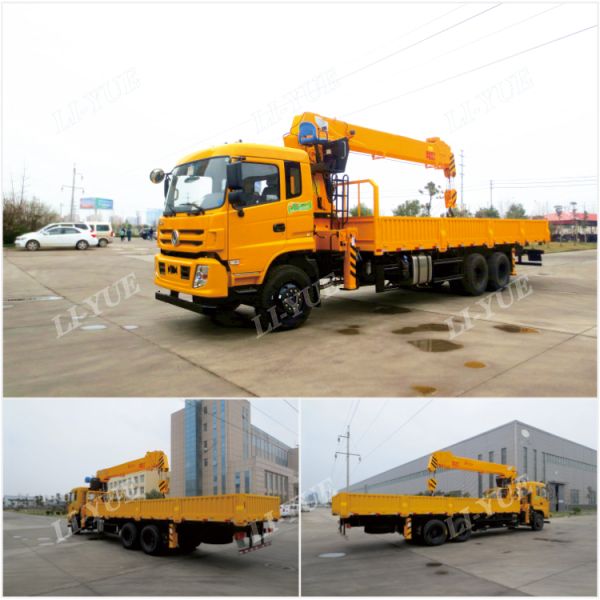 Loading 16 Ton Telescopic Boom Truck Mounted Crane 5 Section Boom Crane Truck  Cranes Lorry Crane