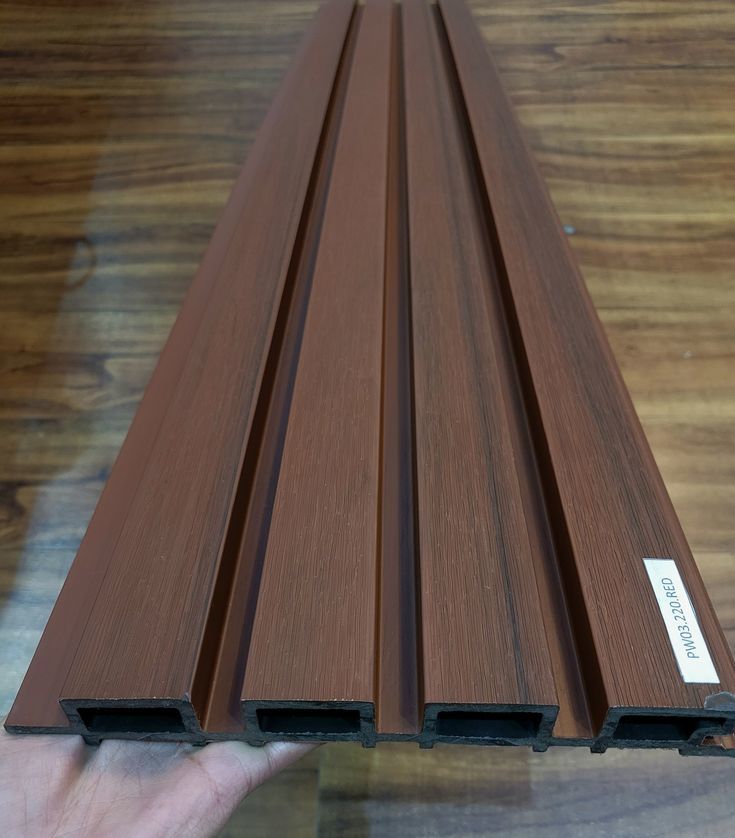 Outdoor WPC Acoustic Panel B1 Fire Rated Sound Absorbing Cladding