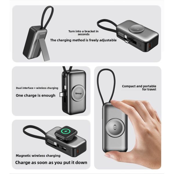 Plastic Lithium Ion Battery On The Go Power Bank Portable 5000mAh
