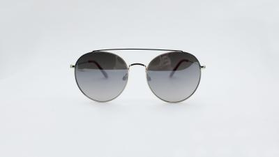 Retro Round Double bridge metal sunglasses for Men Women new designer