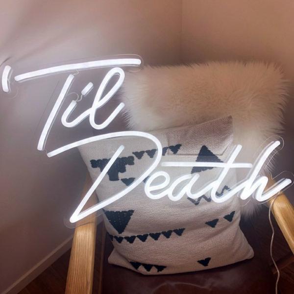 12V 24V Custom Made Electronics Bride To Be Til Death Love Live Nudes LED Flex Neon Sign Light