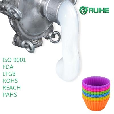 Low Viscosity Platinum Food Grade Liquid Silicone Rubber 1A / 1B Mix By Volume