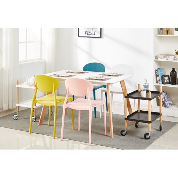 Modern simple and casual plastic dining chair sun chair creative cafe milk tea shop negotiate chair