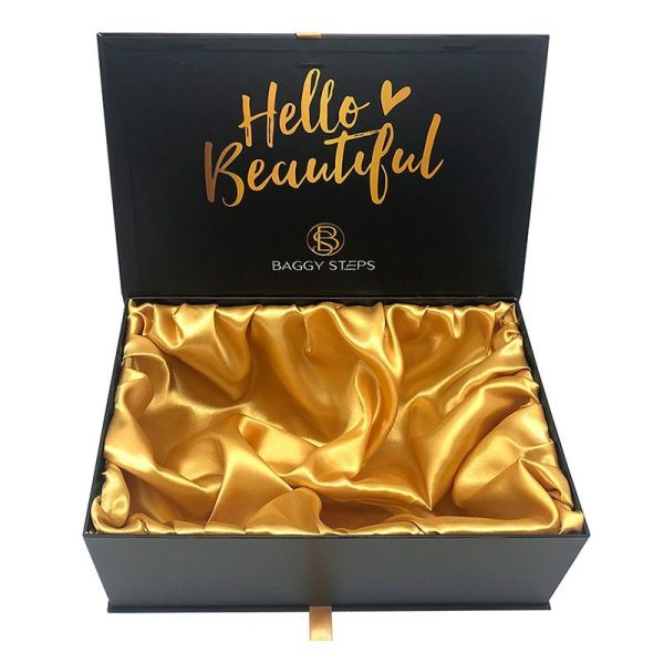 Customized Magnetic Gift Box Cardboard Paper Wig Hair Extension Folding Packaging Box