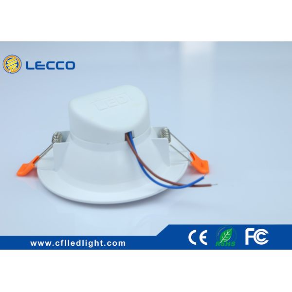 100 LM / W Recessed Bathroom Led Downlights IP20 120 Degree Beam Angle
