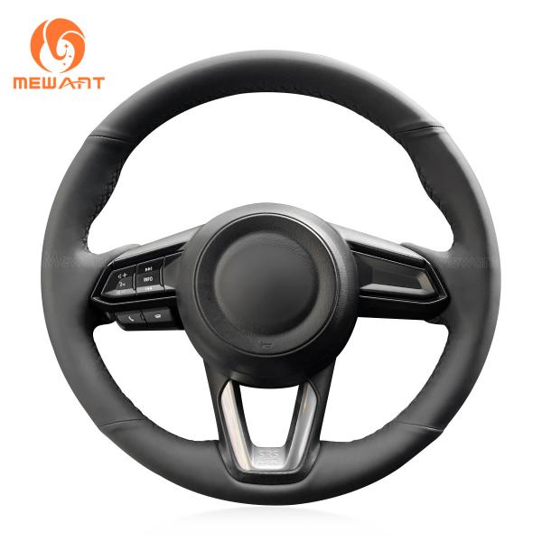 Red Thread Steering Wheel Cover for Mazda 3 Axela 6 Atenza CX-5 CX5 CX9 CX-9 2016 2017 2018 2019