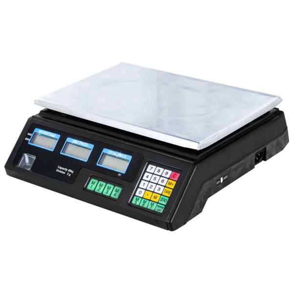 Balance électronique à affichage numérique pour fruits, légumes, viande et aliments, poids maximum 20 kg, balance de pesage Veidt