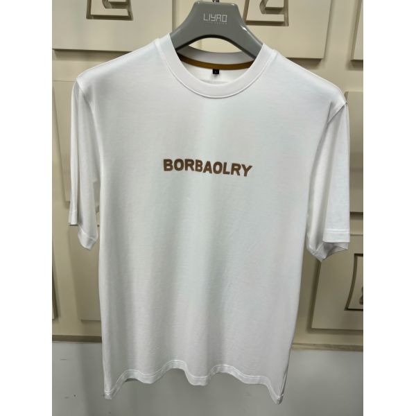 Men's High Quality Regular Fit Short Sleeve T-Shirt with Custom Logo Printed Using DTG Technology