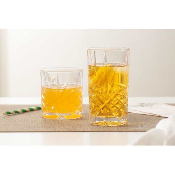 Old Fashioned Lowball Heavy Crystal Rocks Glasses 10oz 285ml Lead Free