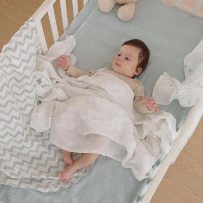 4-Piece Muslin Swaddle Blankets, Receiving Baby Blanket for Newborns