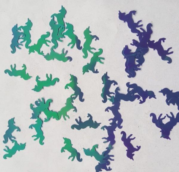 Supply Customized Colors Polyester Unicorn Horse Glitter Shape for Decoration Craft and Holo Enthusiasts Worldwide