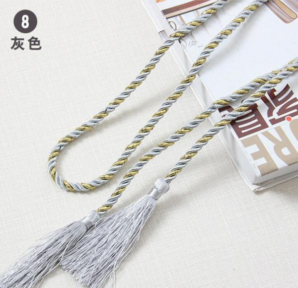 9cm polyester tassel with cord for curtain garments polyester Handmade decoration tassel,
