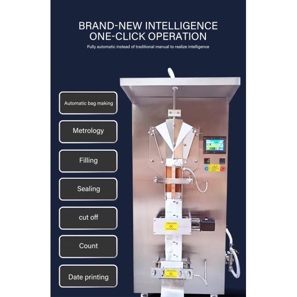 Full Automatic Vertical Filling Multi Functional Soy Milk Edible Oil Water Bag Liquid Packing Machine