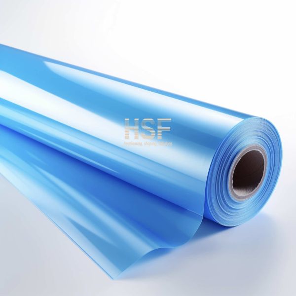 12μm Translucent Blue PET Fluorosilicone Coated Release Film with Chemical Resistance
