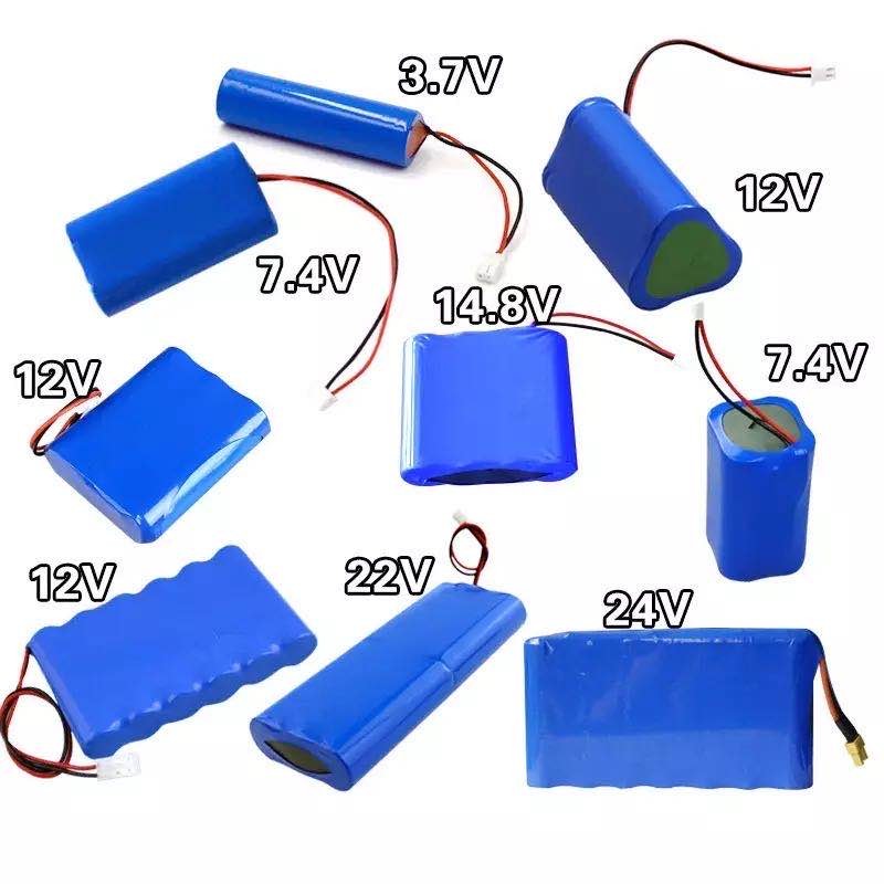 пакет литий-ионного аккумулятора 3.6V 7.4V 12V 24V 36V 48V для панелей солнечных батарей