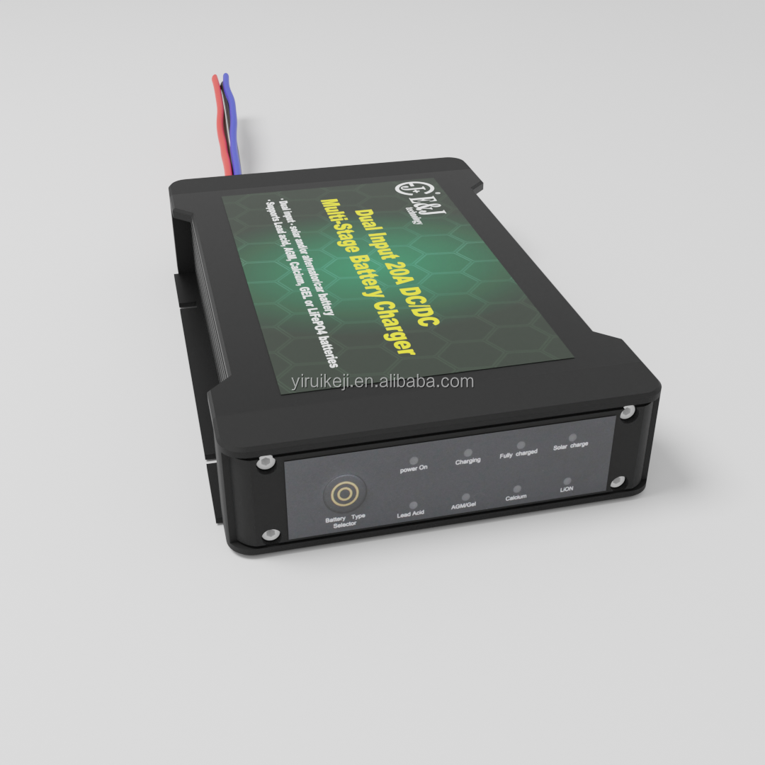 Dual Input 20A 30A 40A 50A 60A DC To DC Multi Stage Battery Charger With MPPT