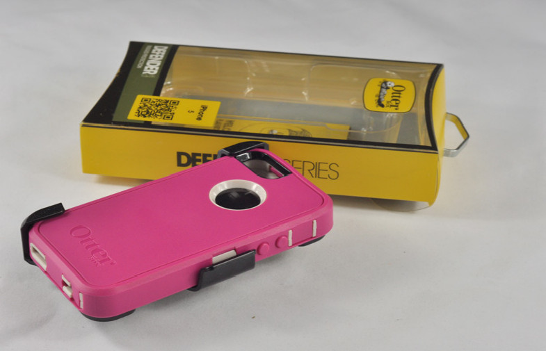 TPE 3 Layers Iphone 5 Hard Shell Case Blush Pink Defender For Outerbox Cases