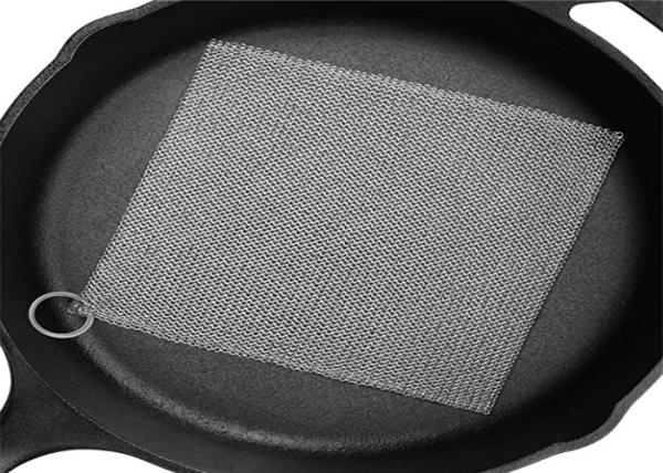Ring Mesh Chainmail Cast Iron Scrubber For Brushing Pot