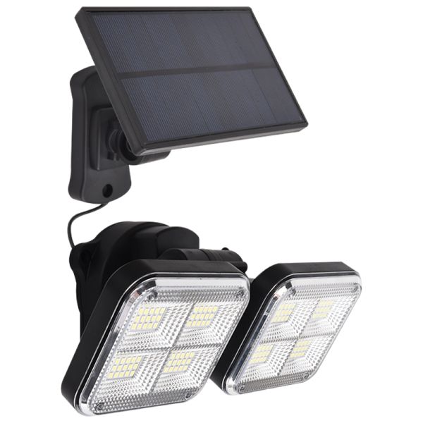 Dual Head Led Outdoor Wireless Solar Powered PIR Motion sensor Solar Garden Wall Light