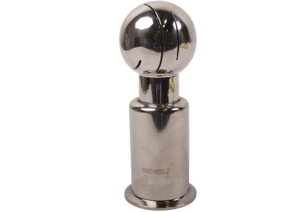 Nickel White Brewing Accessories Sanitary SS304 Rotating Spray Ball With CIP Clean