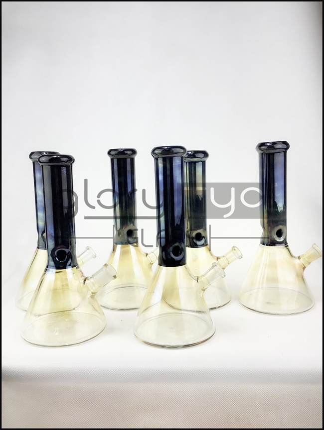 Боросиликатное стекло льда издает долгий низкий звук Drippy Beaker труба курения барботера 10 дюймов пестротканая