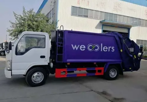 Diesel Fuel Type Mini Rear Loader Garbage Truck 5cbm Mini Refuse Collector Truck