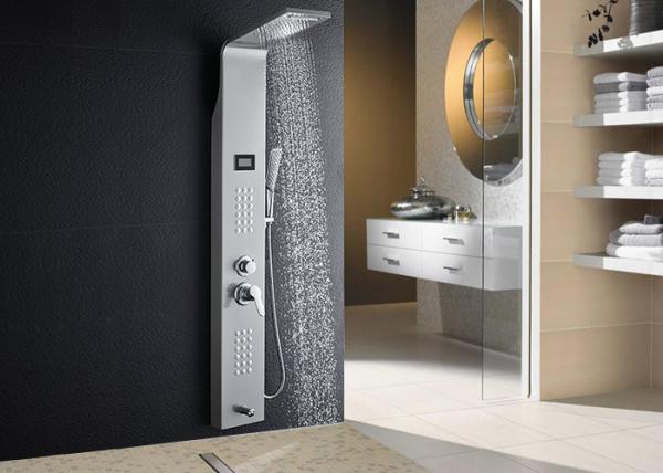 Nickel Brushed Thermostatic Shower Panel Operating Temperature 0 - 100℃ ROVATE