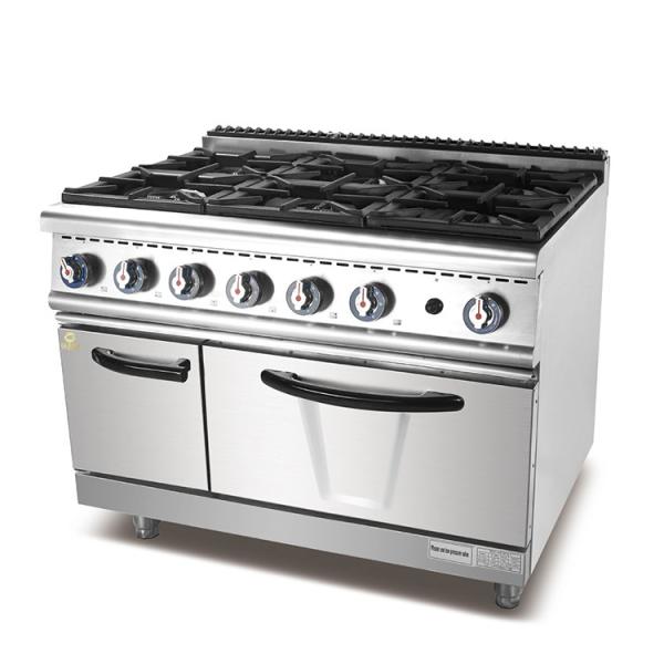 Efficiency NG/LPG Cooking Equipment Gas Connection R13/4 3.95/5.66Kg/h Consumption