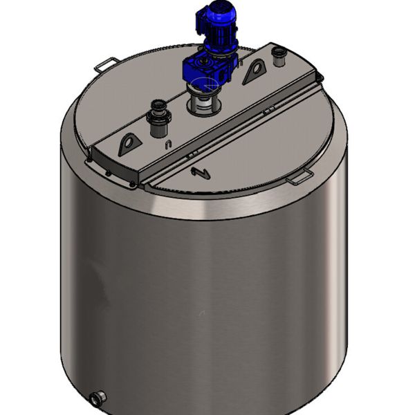 316 304 Stainless Steel Ice Cream Mixing Tank / Maturation Tank Jacketed Type