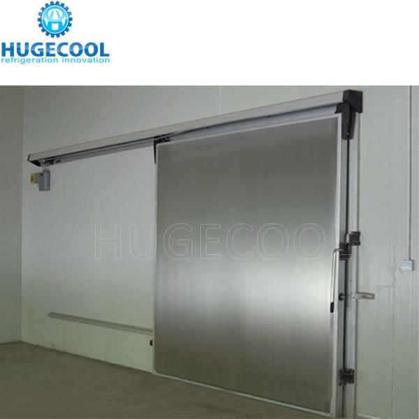 Porta deslizante do congelador/abrigador a frio com cortina de PVC e aço inoxidável