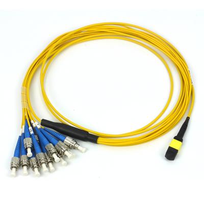 12F MTP/MPO APC - 12 ligações de teste Singlemode do cabo da fuga da fibra ótica de x FC