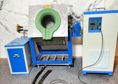 Fornalha de derretimento 110KW da frequência média do metal para o cobre da prata do ouro