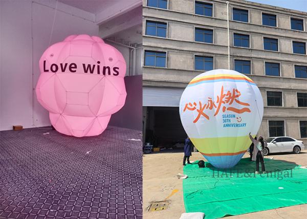 Globo publicitario con forma de globo aerostático personalizado de 3,5 m (12 pies) Inflado continuo
