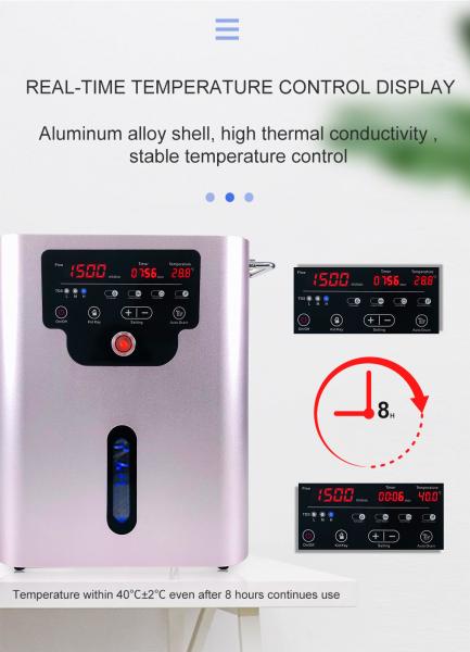 High Flow Rate 1500ml H2 Inhaler Hydrogen Oxygen Mixture Output Gas Generator