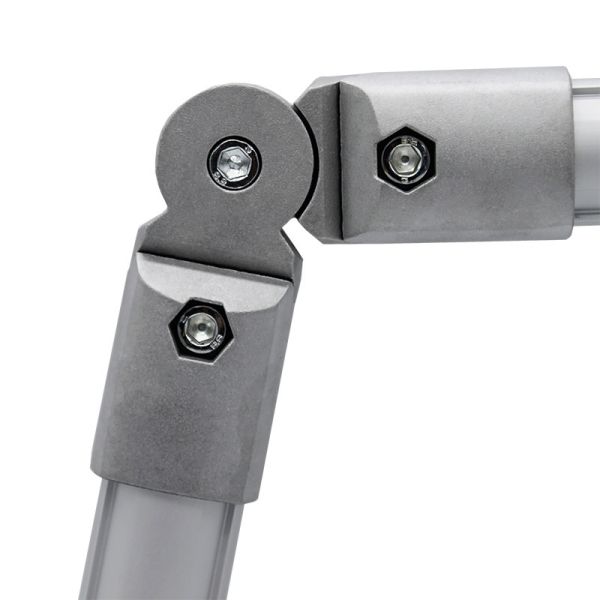 DYE28-10 Tubo de acero de aluminio OD 28 mm de tubería del ángulo de la unión