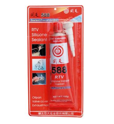 ISO Approved Hutiian 588 RTV Silicone Gasket Maker / rtv red silicone sealant