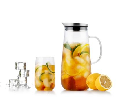 1 Gallon Borosilicate Glass Water Pitcher Jug Eco Friendly OEM