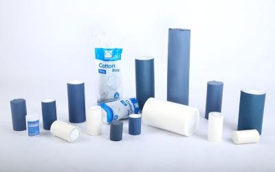 Hydrophilic Cotton Roll Absorbent Medical White 100% Wool Sterile / Non Sterile Cutting-Head Common
