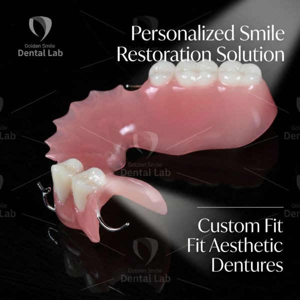 Acrylic Full Denture Digital China Dental Lab Outsourcing 3D Printed
