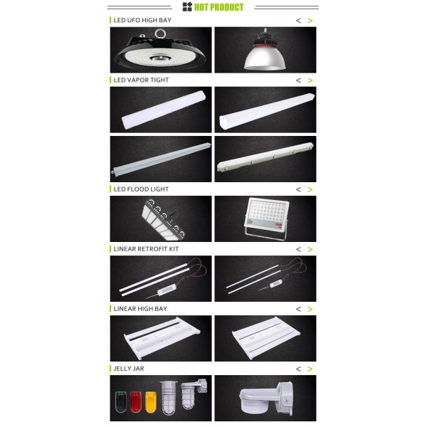 50000 Hours Lifespan Linear Strip Lighting 2ft 4ft 8ft LED Batten Tube Light Fixture